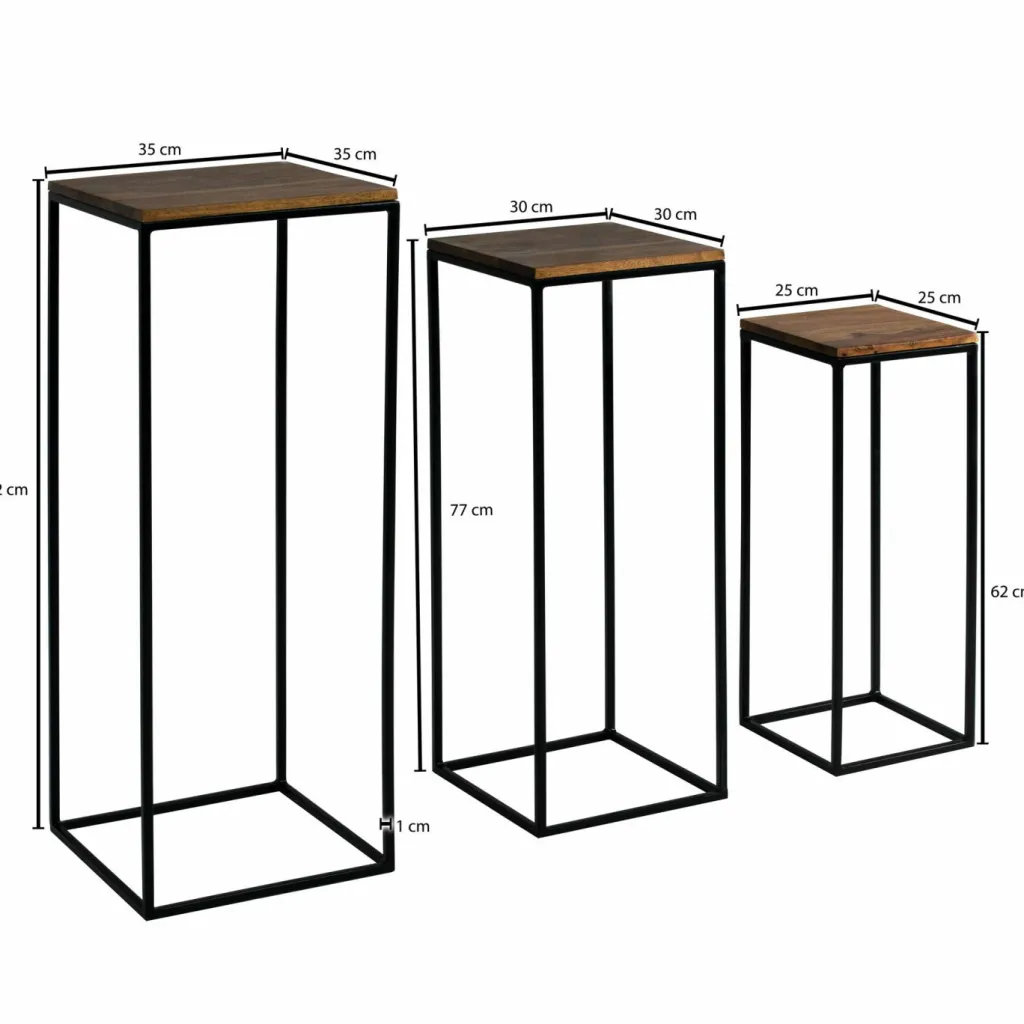 Skyport Tables D'Appoint<Lot de 3 sellettes LOPBURI