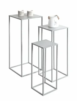 Lot de 3 sellettes porte-plantes VALLETTA 2