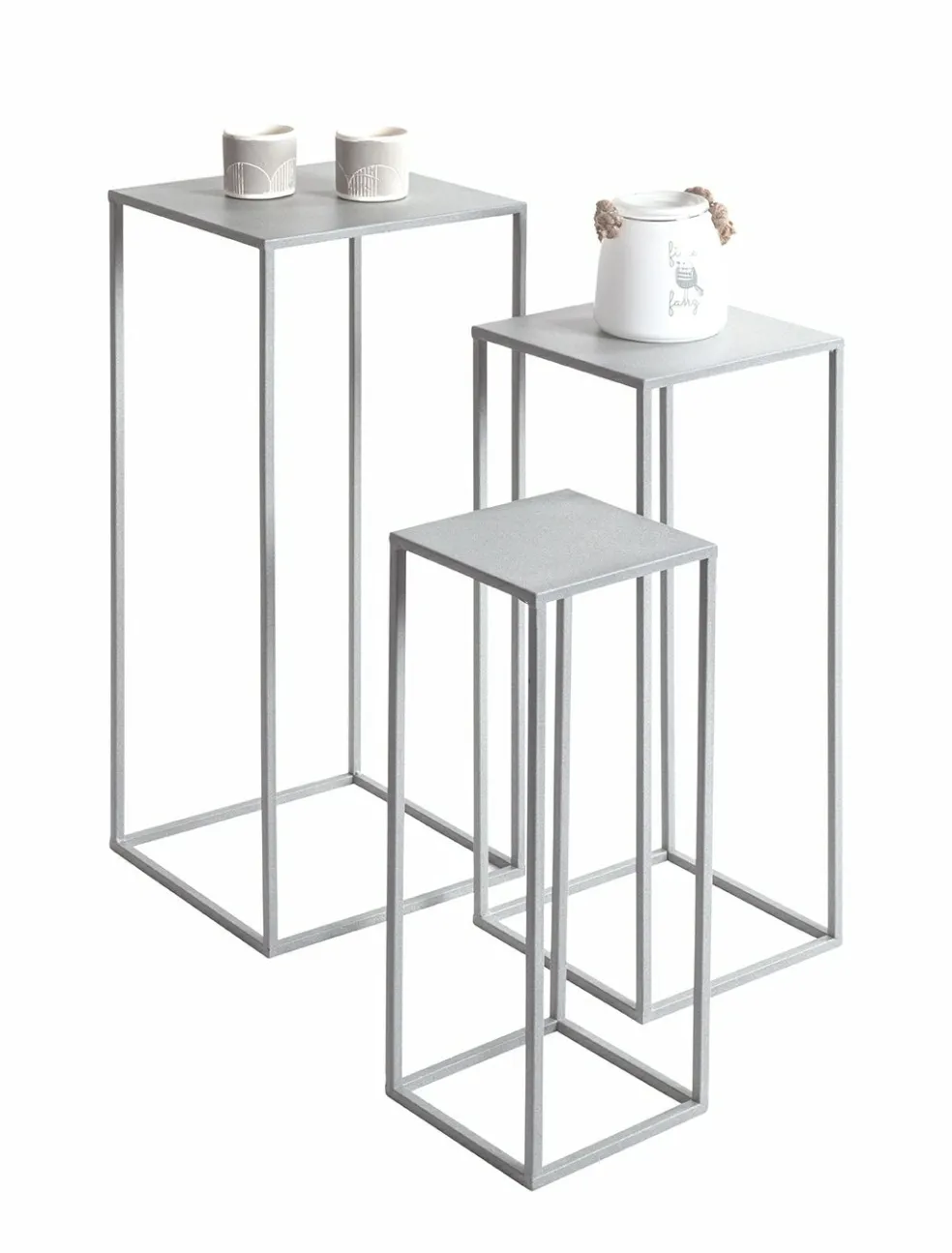 Lot de 3 sellettes porte-plantes VALLETTA 2