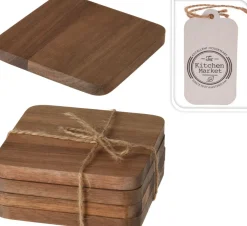 Koopman Accessoires De Table<Lot de 4 sous-verres KITCHEN MARKET
