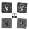 Lot de 4 sous-verres Schwarzwaldliebe FILZ