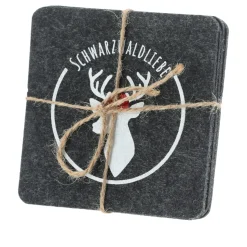 Lot de 4 sous-verres Schwarzwaldliebe FILZ