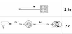 Lot de 2 spots LED XZBWWU 02