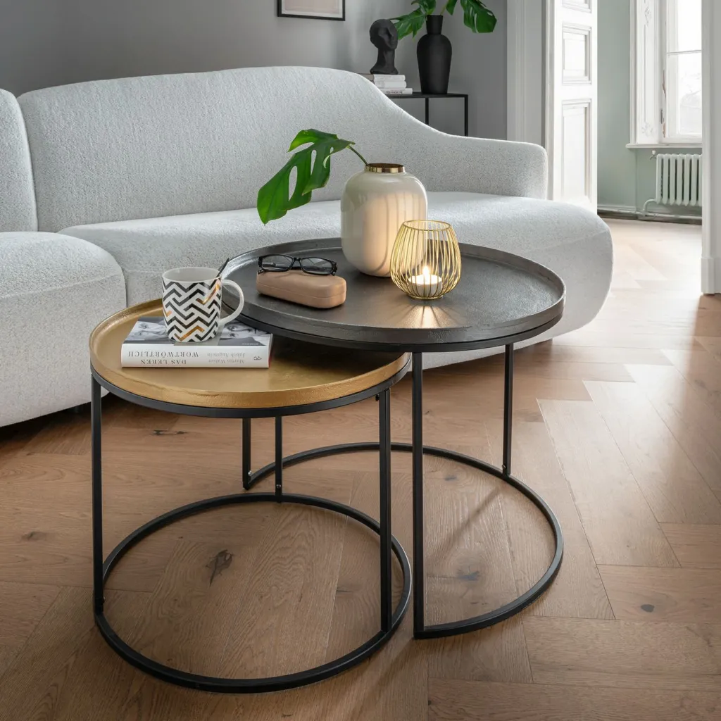 Concept Tables Basses<Lot de 2 tables basses COLIN