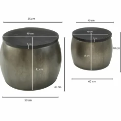 Skyport Tables Basses<Lot de 2 tables basses DOI KHUN-LAN
