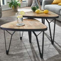 Lot de 2 tables basses DOI KIAULOM