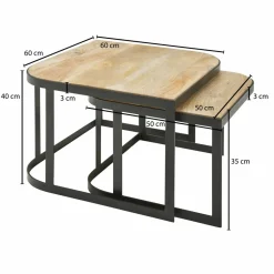 Skyport Tables Basses<Lot de 2 tables basses DOI KU SATHAN