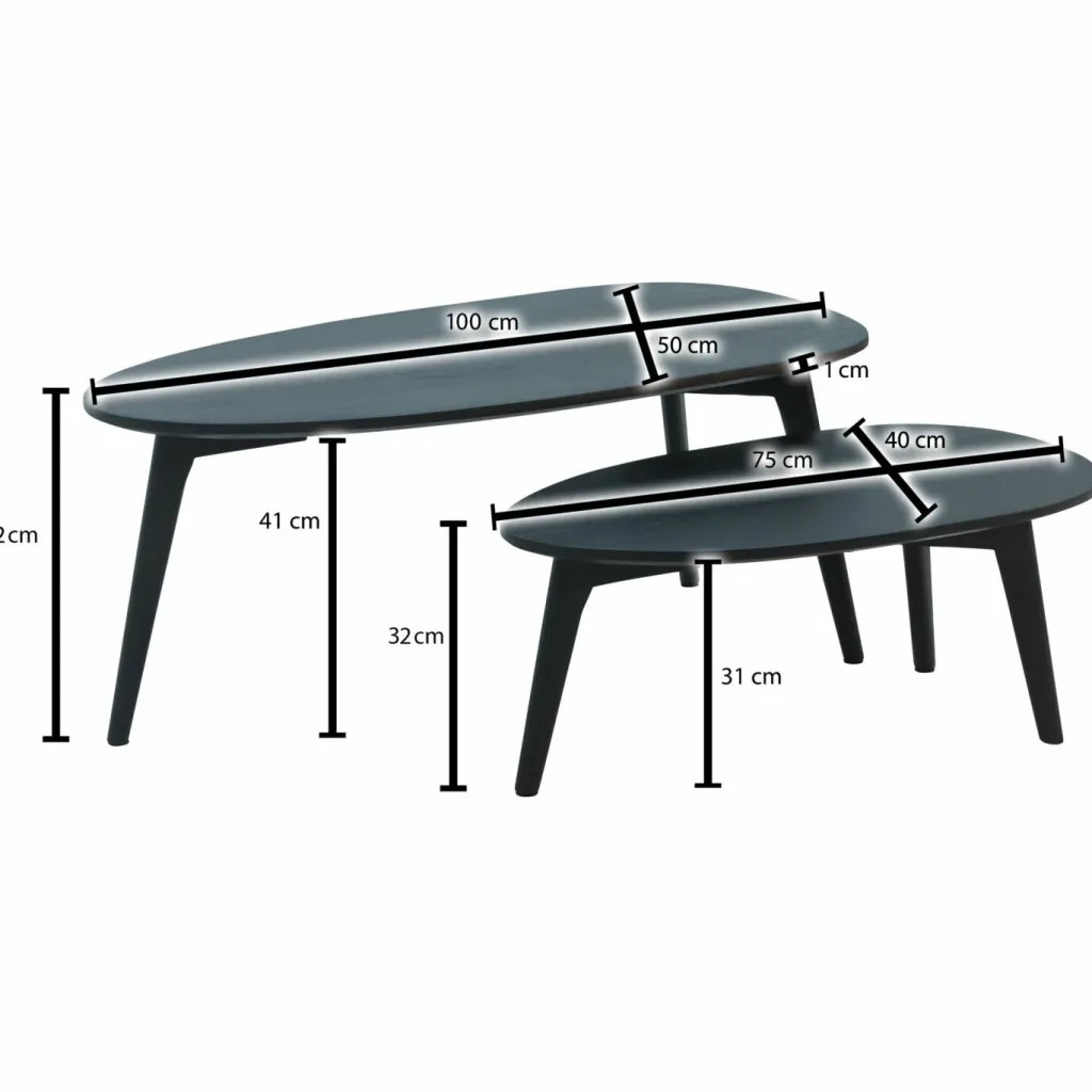 Skyport Tables Basses<Lot de 2 tables basses DOI INTHANON