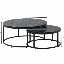 Lot de 2 tables basses LAM LUK KA