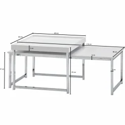 Lot de 2 tables basses MAE NAM YOM