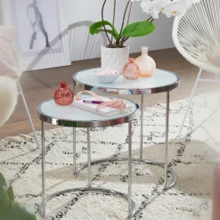 Skyport Tables D'Appoint<Lot de 2 tables d'appoint CHIANG RAI