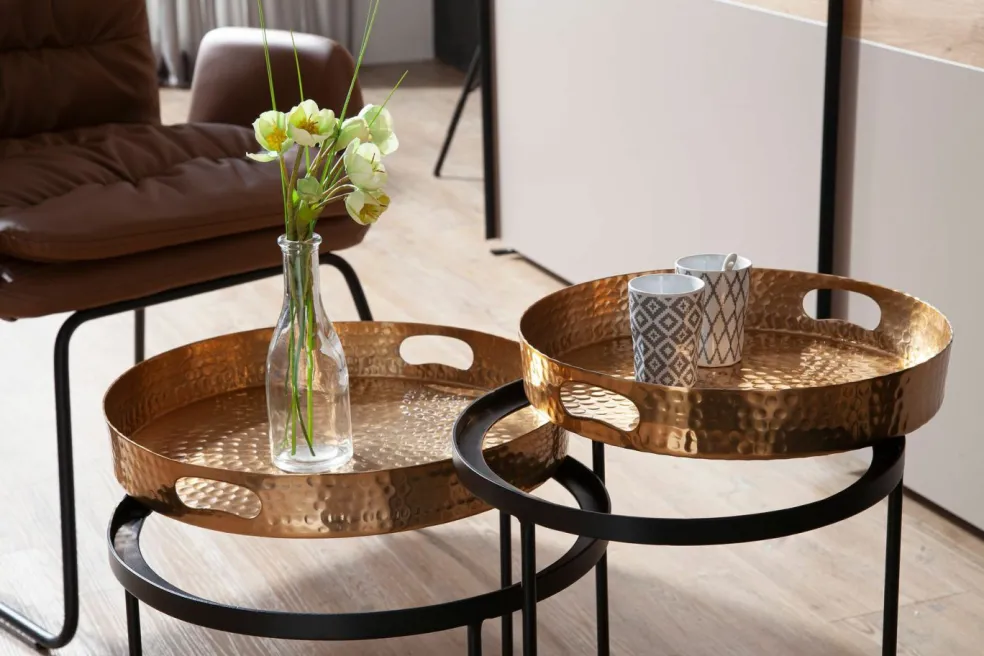 Lot de 2 tables d'appoint YALA