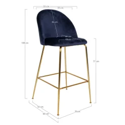 House Nordic Chaises De Cuisine|Tabourets De Bar<Lot de 2 tables de bar LAUSANNE