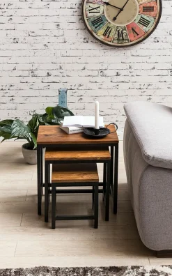 Skyport Tables D'Appoint<Lot de 3 tables gigognes CHIANG MAI