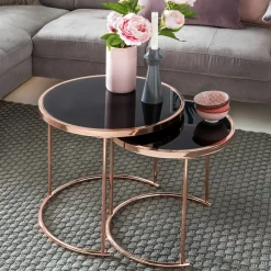 Skyport Tables D'Appoint<Lot de 2 tables gigognes CHIANG RAI