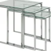 Actona Tables D'Appoint<Lot de 3 tables gigognes KATRINE