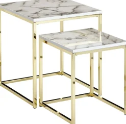 Lot de 2 tables gigognes LAMPHUN