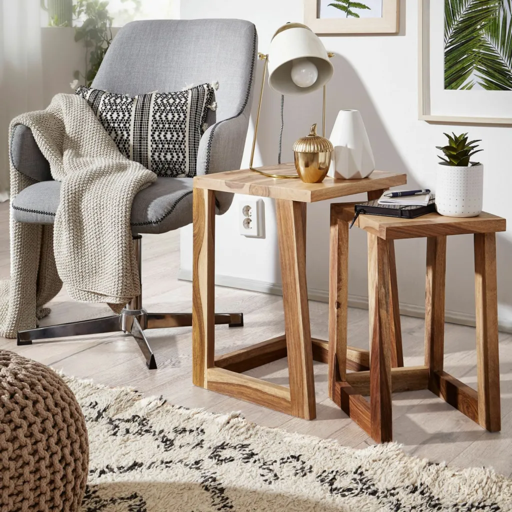 Skyport Tables D'Appoint<Lot de 2 tables gigognes LOEI