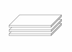 Lot de 3 tablettes amovibles PINAR-CARDIFF 58505S1
