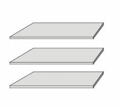 Forte Accessoires<Lot de 3 tablettes amovibles DMRD12 RONDINO