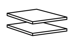 Wimex Accessoires<Lot de 2 tablettes amovibles 970