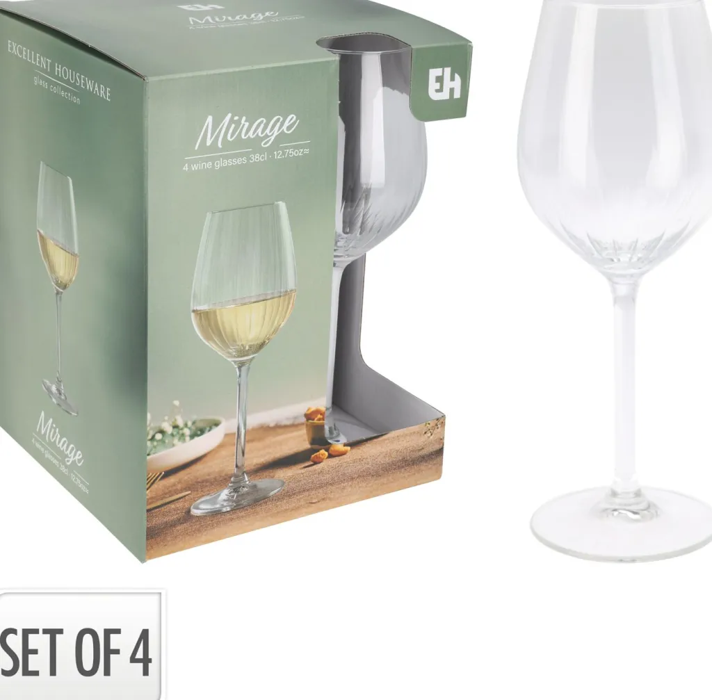 Koopman Verres, Tasses & Carafes<Lot de 4 verres à vin blanc KITCHEN