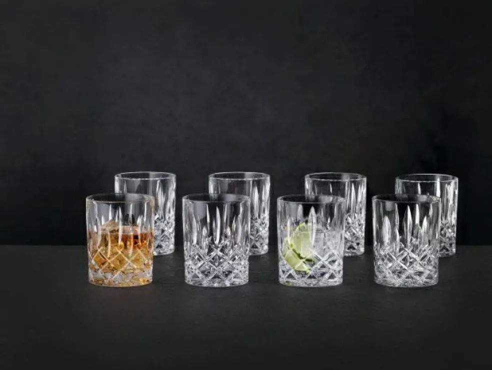 Lot de 8 verres à whisky NOBLESSE