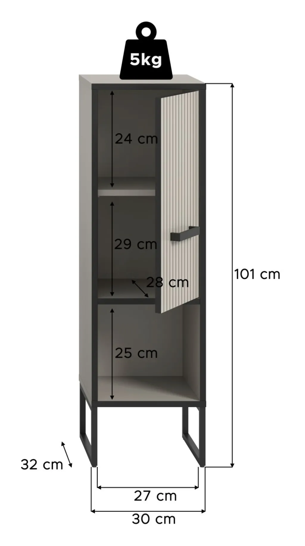 Xonox Commodes Sdb|Commodes Avec Portes<Meuble de rangement BAGNO
