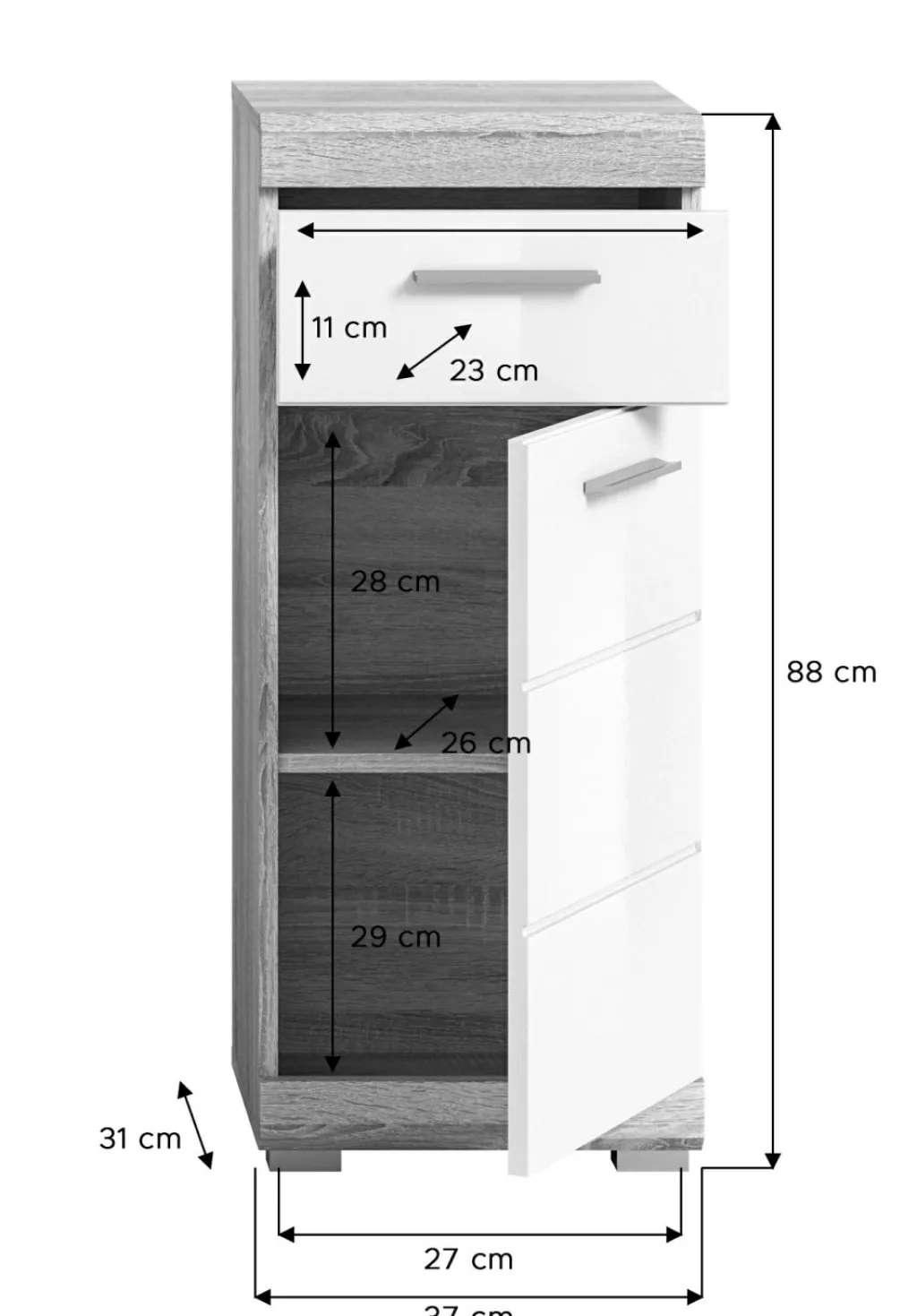 Xonox Commodes Sdb|Commodes Combinées<Meuble de salle de bains GIMBI