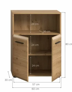 Xonox Commodes Sdb|Commodes Avec Portes<Meuble de salle de bains BONGA