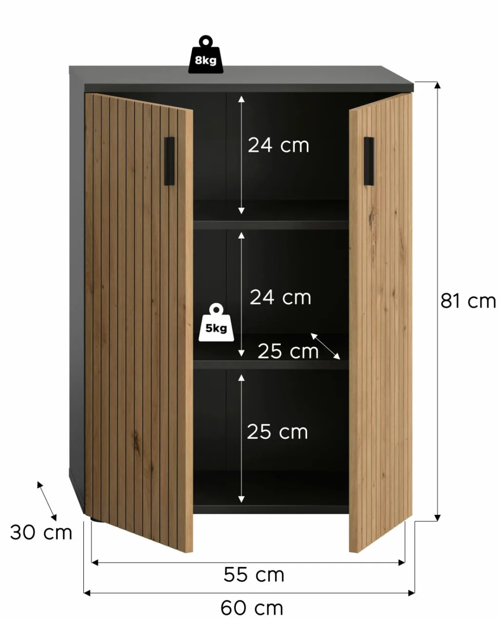 Xonox Commodes Sdb|Commodes Avec Portes<Meuble de salle de bains MONE