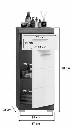 Xonox Commodes Sdb|Commodes Combinées<Meuble de salle de bains SEWULA