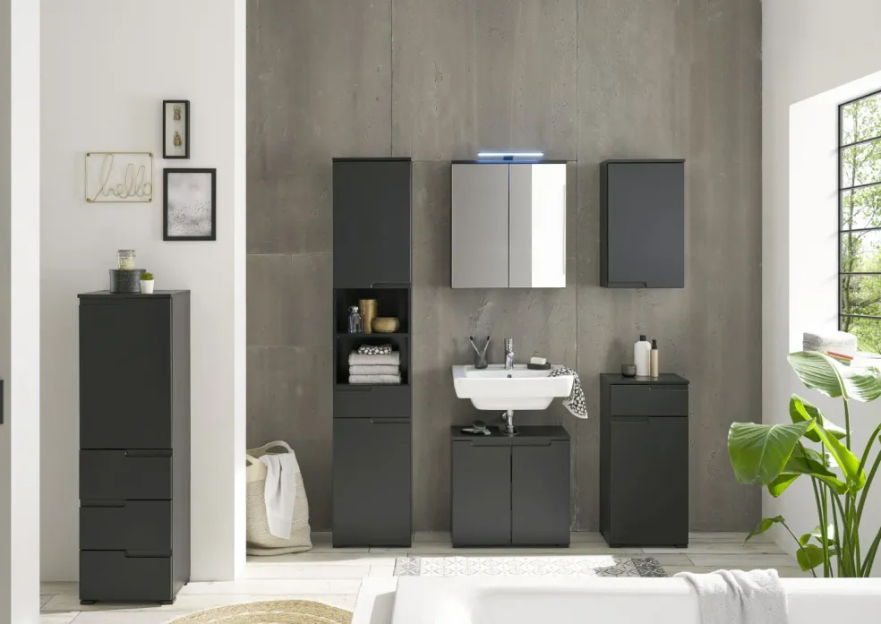 Meuble demi-colonne de salle de bains SPICE