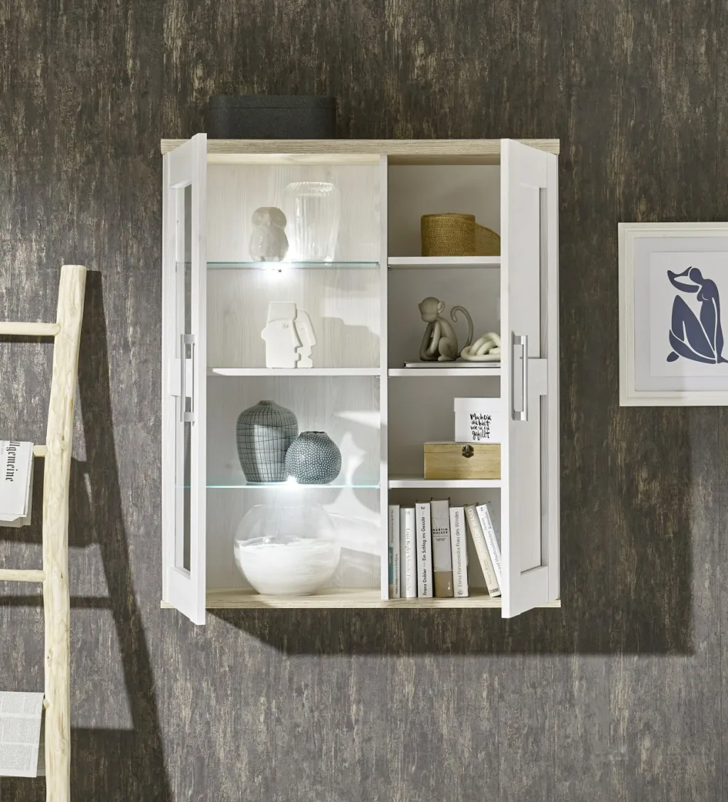 HBZ Armoires Murales|Vitrines Suspendues<Meuble haut vitrine BIEL