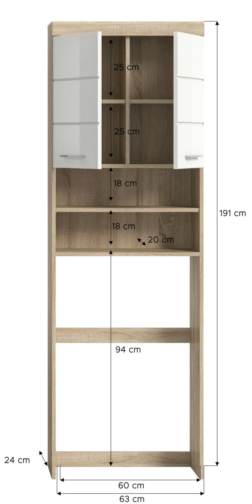 Meuble pour machine à laver GIMBI