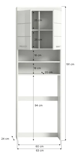 Xonox Meubles De Rangement Pour Machine À Laver<Meuble pour machine à laver SEWULA