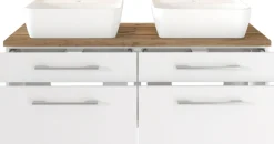 Held Armoires De Salle De Bains<Meuble sous vasque 120 avec vasque à poser DAVOS