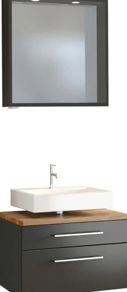 Held Blocs Salle De Bains Complets<Meuble sous vasque 60 avec panneau miroir DAVOS