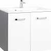 Held Armoires De Salle De Bains<Meuble sous vasque 60 avec vasque en fonte minérale BOLOGNA