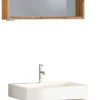 Meuble sous vasque 60 avec panneau miroir DAVOS
