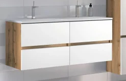 Held Armoires De Salle De Bains<Meuble sous vasque avec double vasque LUCCA