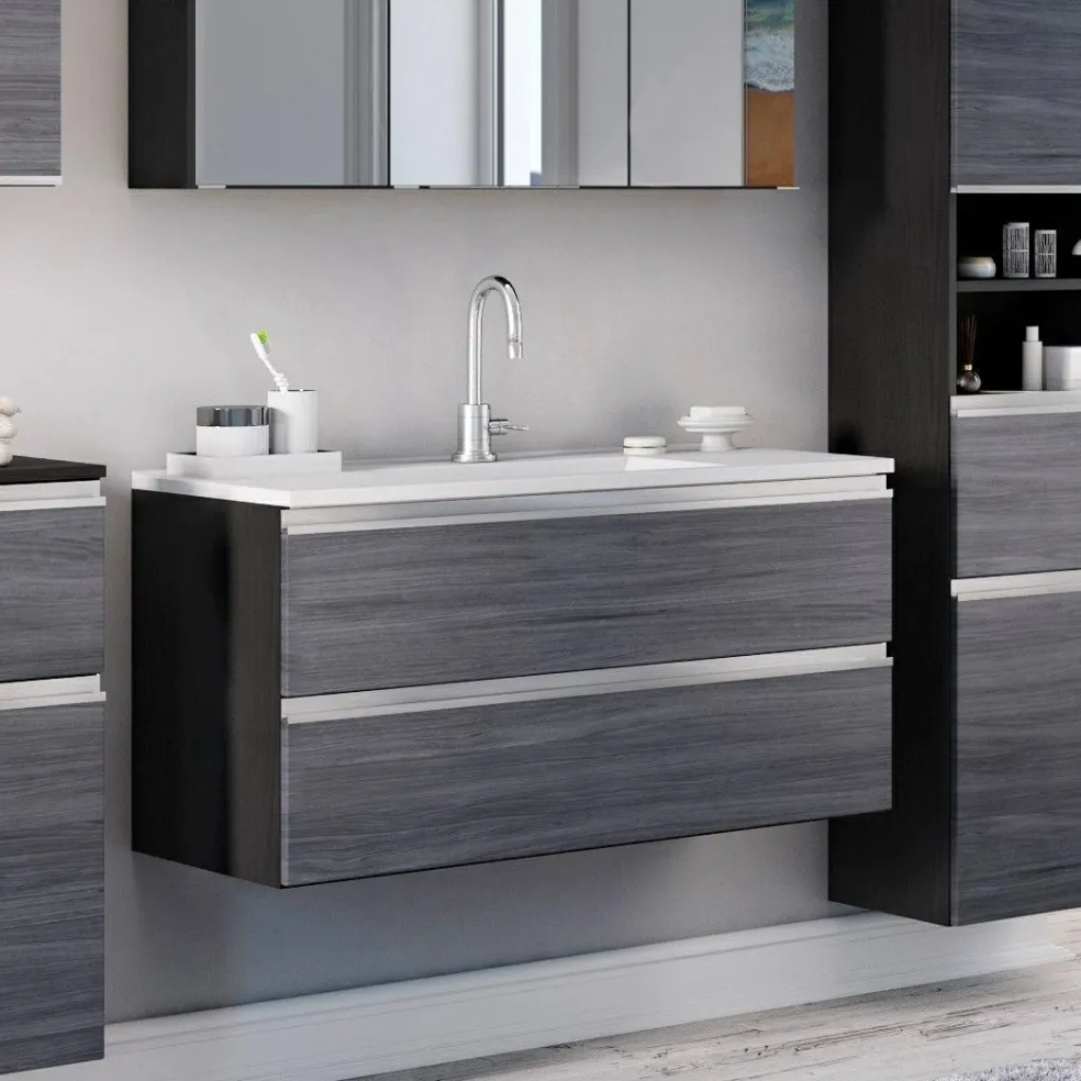 Meuble sous vasque avec lavabo 100 cm AREZZO