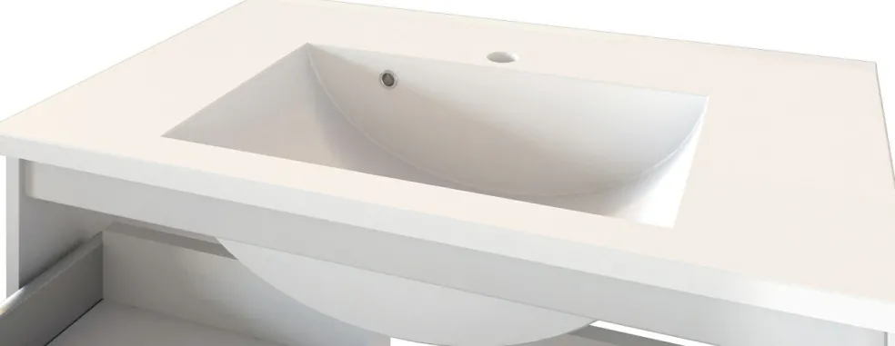 Meuble sous vasque avec lavabo 100 cm AREZZO