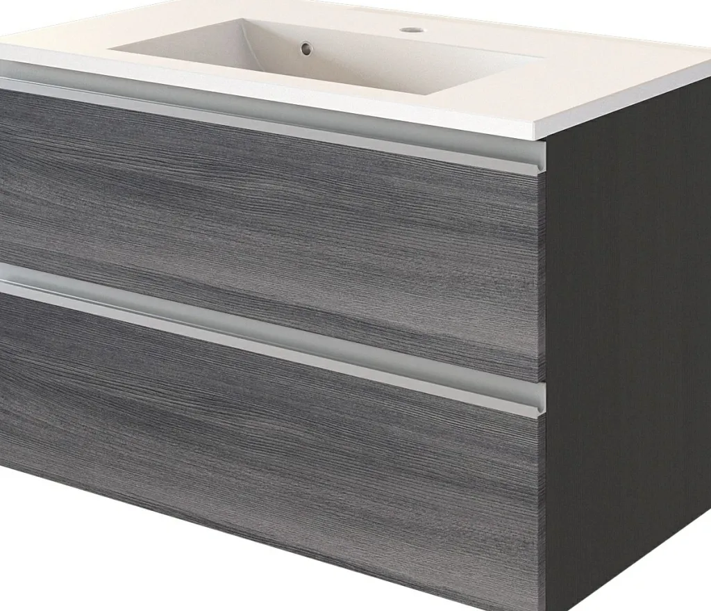 Held Armoires De Salle De Bains<Meuble sous vasque avec lavabo 80 cm AREZZO