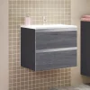 Held Armoires De Salle De Bains<Meuble sous vasque avec lavabo 60 cm AREZZO