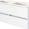 Meuble sous vasque avec plan vasque 120 BAABE
