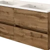 Meuble sous vasque avec plan vasque 120 BAABE