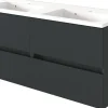 Meuble sous vasque avec plan vasque 120 BAABE