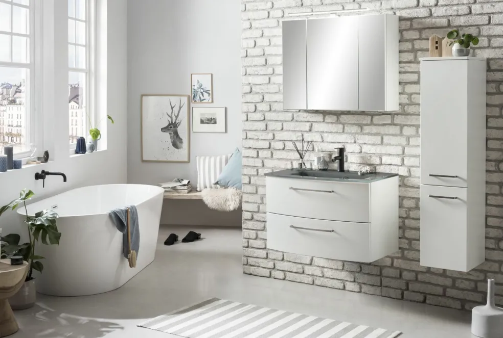 Meuble sous vasque avec vasque STOCKHOLM