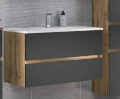 Held Armoires De Salle De Bains<Meuble sous vasque avec vasque LUCCA